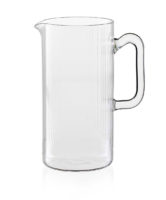 parisevetro - caraffa 1000 righe vetro soffiato borosilicato fatto a mano